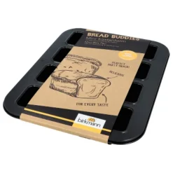 Bread Buddies minibrødform 8 brød 35x27 cm svart