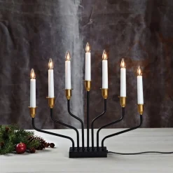 Brosa adventsstake 39,5 cm svart