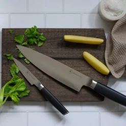 Brusletto knivsett 2 deler svart