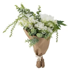 Bukett Lustre kunstig 23x43 cm hvit