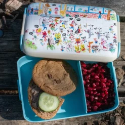 Bukkene Bruse matboks 0,9L back to school blå