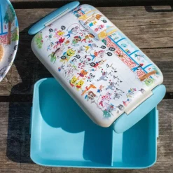 Bukkene Bruse matboks 0,9L back to school blå