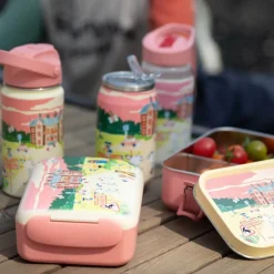 Bukkene Bruse matboks 0,9L back to school rosa