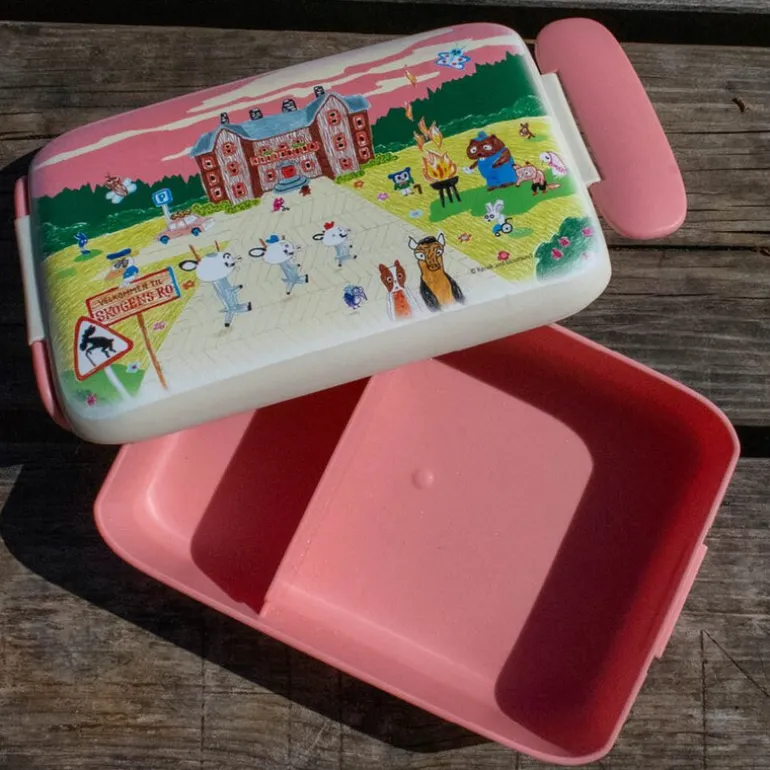 Bukkene Bruse matboks 0,9L back to school rosa