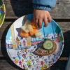 Bukkene Bruse tallerken 22,5 cm back to school blå