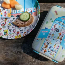 Bukkene Bruse tallerken 22,5 cm back to school blå