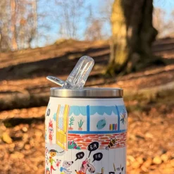 Bukkene Bruse termoflaske 28 cl back to school hvit