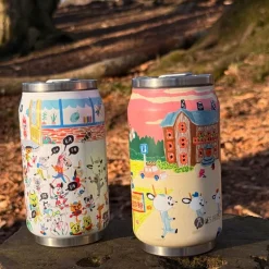 Bukkene Bruse termoflaske 28 cl back to school rosa