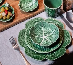 Cabbage skål kålblad 17,5 cm grønn