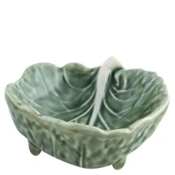 Cabbage skål 7x9 cm 10 cl kålblad grønn