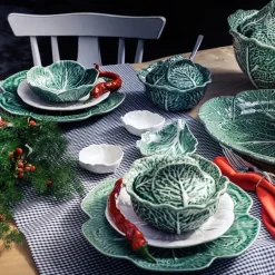 Cabbage skål 7x9 cm 10 cl kålblad grønn