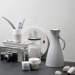 Caffé Latte krus 36 cl 2 stk marmor grå