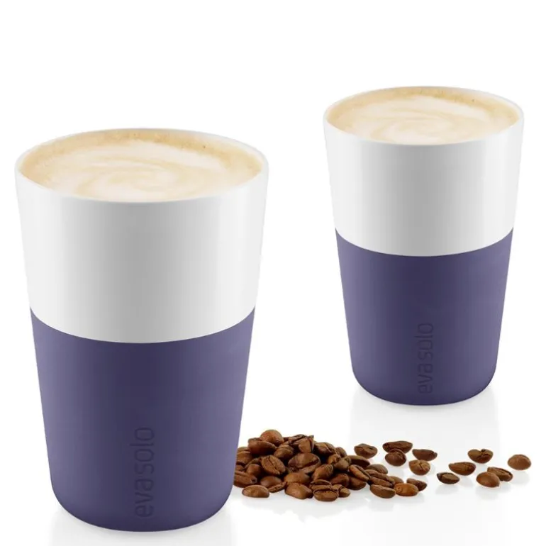Caffé Latte krus 36 cl 2 stk violet