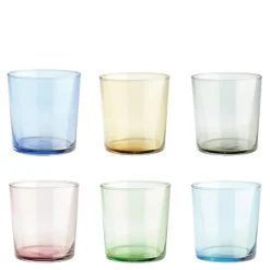 Café vannglass 34,5 cl 6 stk multi