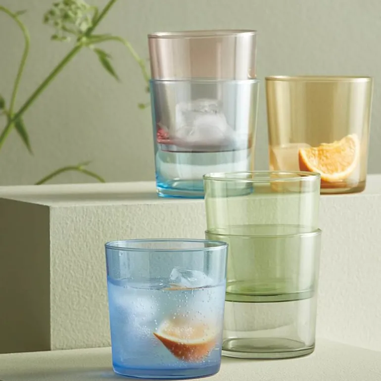 Café vannglass 34,5 cl 6 stk multi