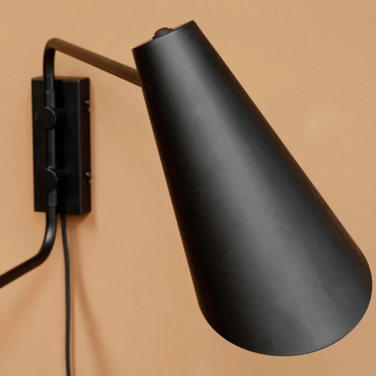 Cale vegglampe 46 cm svart
