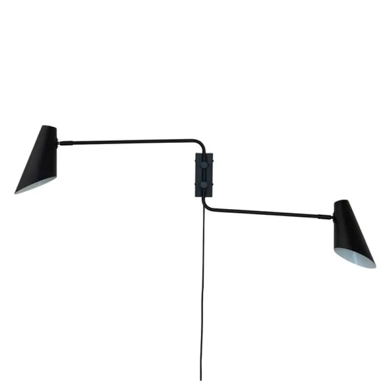 Cale vegglampe 46 cm svart