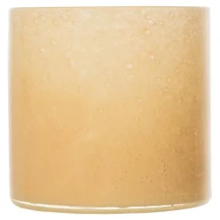 Calore vase/lyslykt 15x15 cm gul