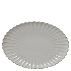 Camille serveringsfat 3,5x25,5 cm råhvit