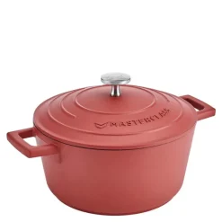 Cast Aluminium gryte 2,5L 21 cm rød