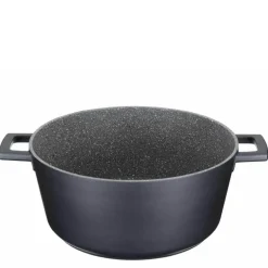 Cast Aluminium gryte 5L med selvøsende lokk svart