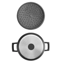 Cast Aluminium lav gryte 2,5L svart