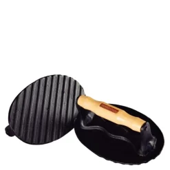 Cast iron grillpresse 17,5x11,2 cm svart