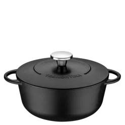 Cast iron kasserolle 4L svart