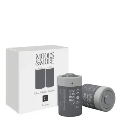 C-batteri 2 stk svart