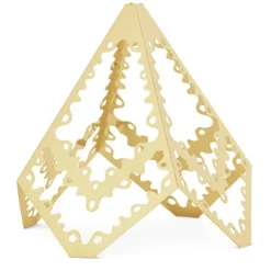 Cc2022 bordpynt juletre lite 12 cm gull