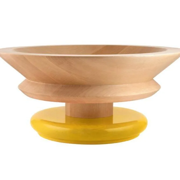 Centre bolle 30cm natur/gul
