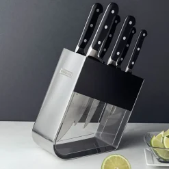 Century knivblokk med kniver 7 deler svart