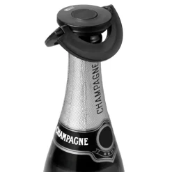 Champagnestopper 8 cm svart plast