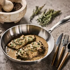 Chef Ørjan stekepanne 24 cm børstet stål
