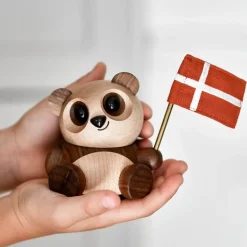 Chi Chi panda trefigur 8 cm valnøtt/lønn