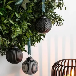 Christmas Chic julekuler i glass 3 stk