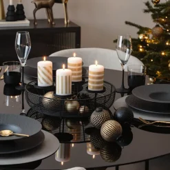 Christmas Chic julekuler i glass 3 stk