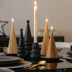 Christmas Chic lysestake tre 24,5 cm svart