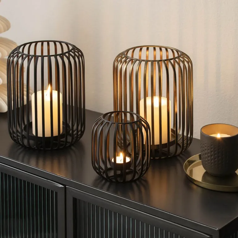 Christmas Chic lyslykt 22,5 cm svart