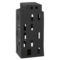 Christmas Chic lyslykt 22,5 cm svart