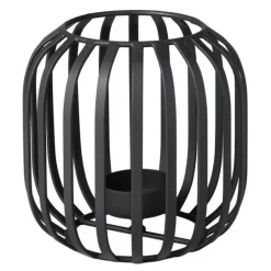 Christmas Chic lyslykt 12,5 cm svart