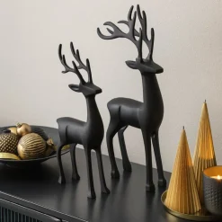 Christmas Chic Rådyr 36 cm svart