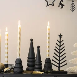 Christmas Chic snømann 20,5 cm svart