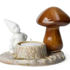 Christmas Tales telysestake 9,5 cm hvit