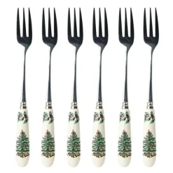 Christmas Tree dessertgafler 15 cm 6 stk