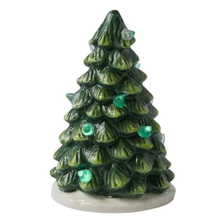 Christmas Tree landsbydekor LED lykt 10x6,5 cm