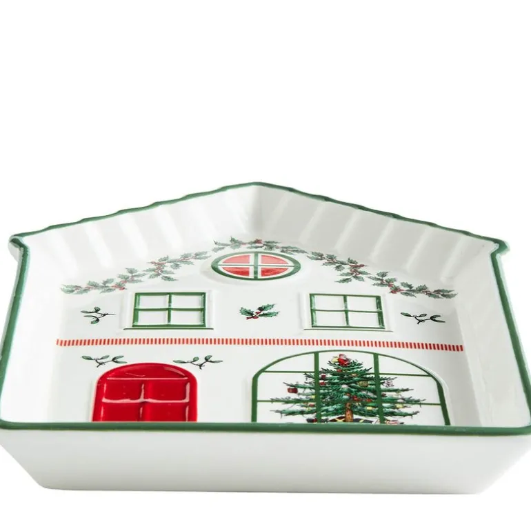 Christmas Village fat 18 cm grønn