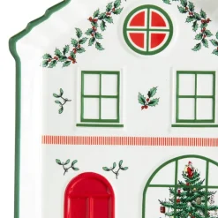 Christmas Village fat 18 cm grønn