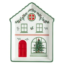 Christmas Village fat 18 cm grønn