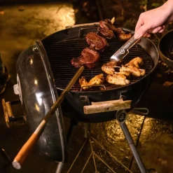 Churrasco grillspyd V-form 60 cm stål/oliventre